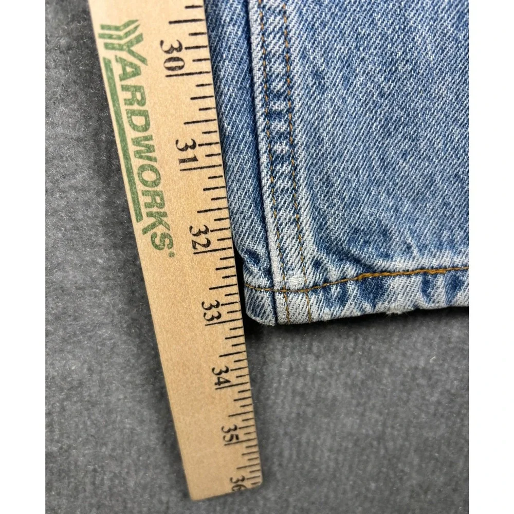 VTG‎ Levi's 550 Relaxed Fit Tapered Leg Orange Tab Jeans 32x33 Light Wash Blue